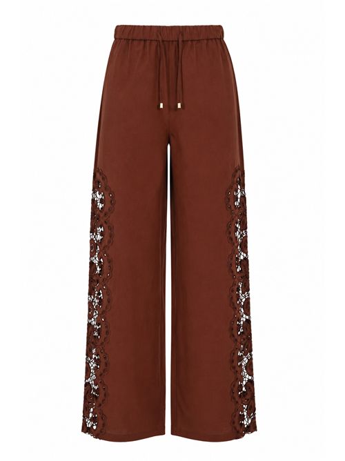 Pantaloni in cotone con ricamo Patrizia Pepe | 2P1764 A773B887